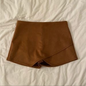 NEVER WORN Suede Skort